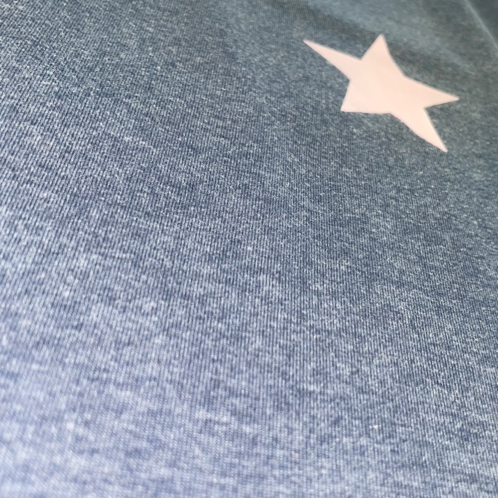 Blue T-Shirt with Pink Star - Picture 10 of 14